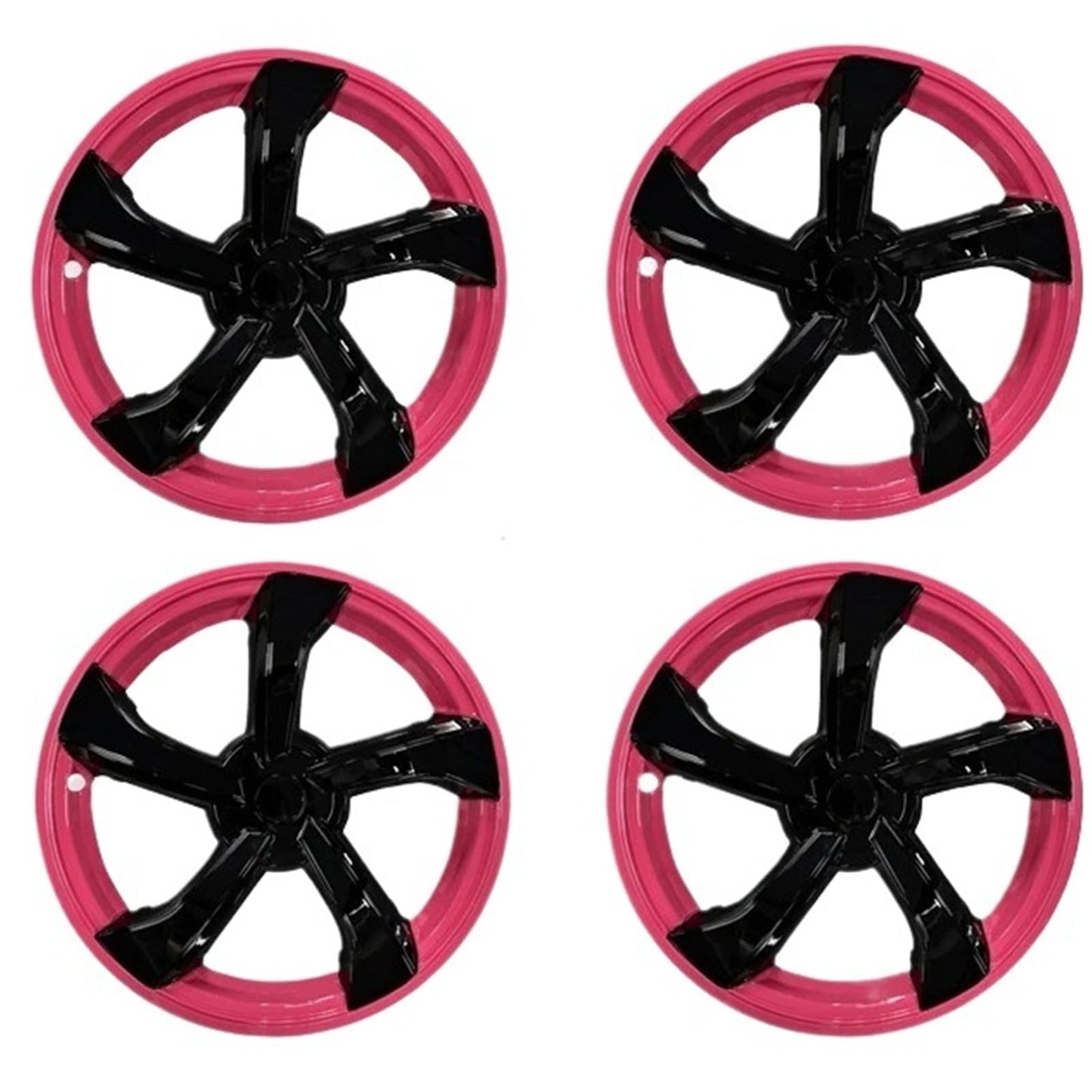 4PCS 19 Inch Pink Black HubCap for Tesla Model Y Juniper