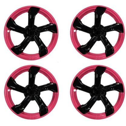 4PCS 19 Inch Pink Black HubCap for Tesla Model Y Juniper