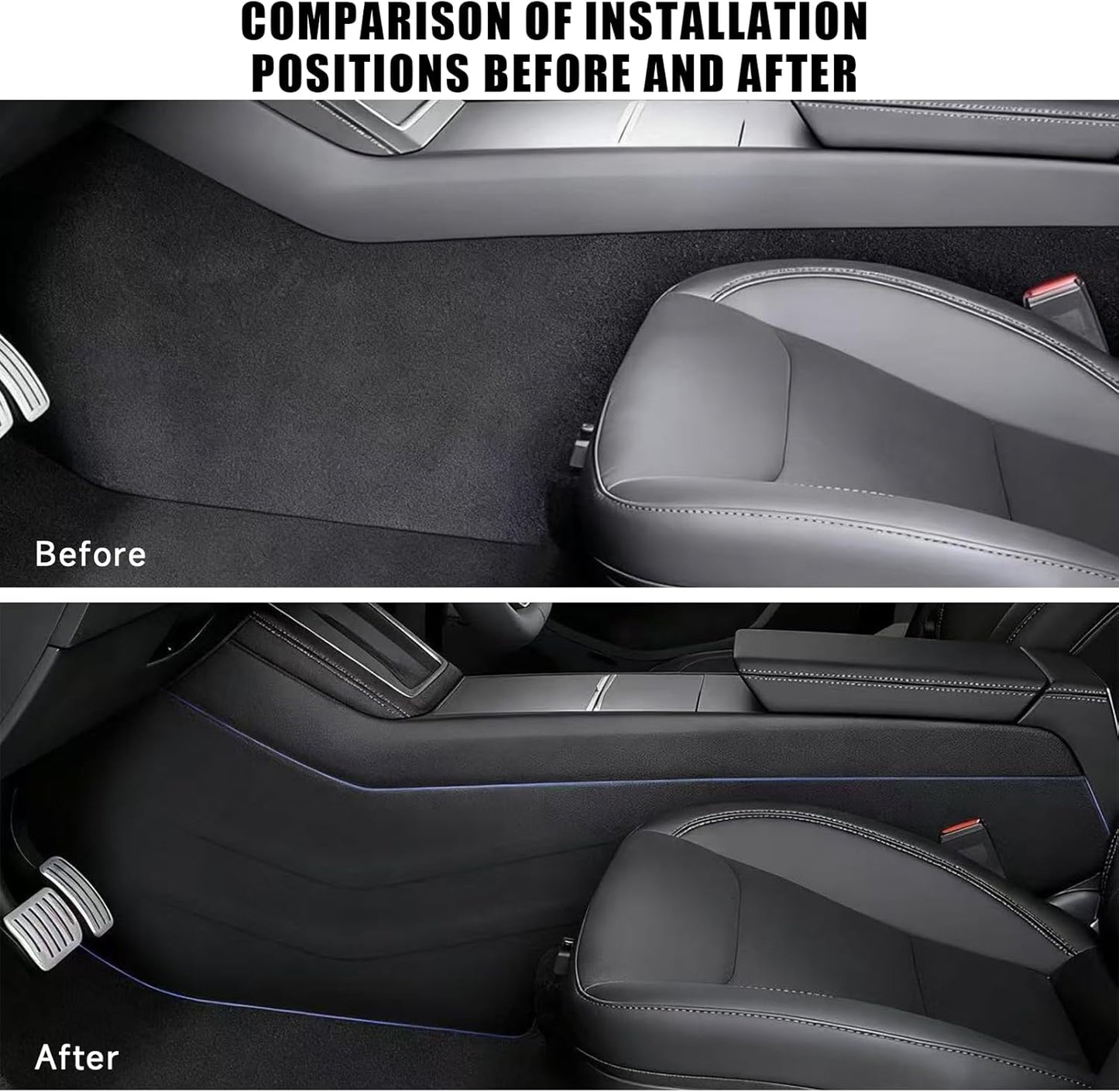 Real Carbon Fiber Door Sill Protector for Tesla Model Y Juniper