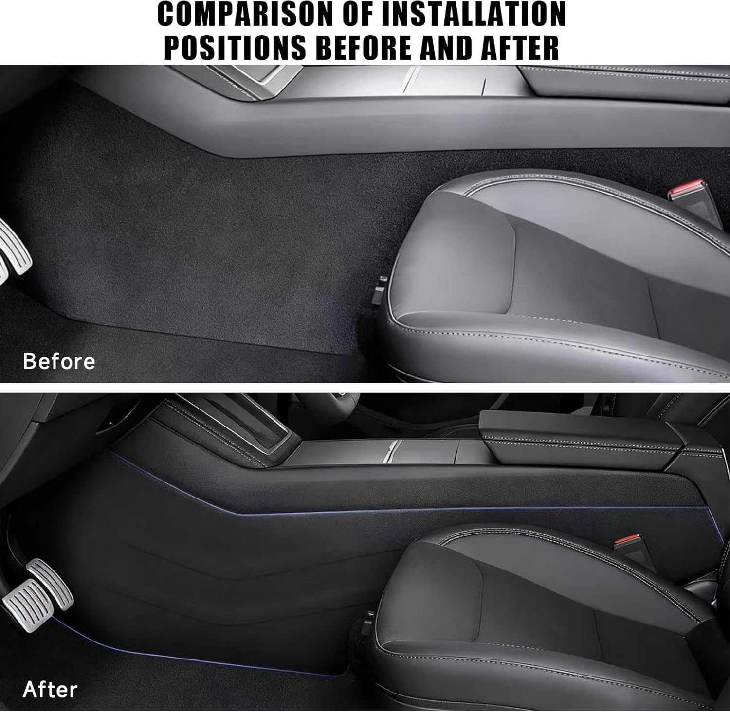 Real Carbon Fiber Door Sill Protector for Tesla Model Y Juniper