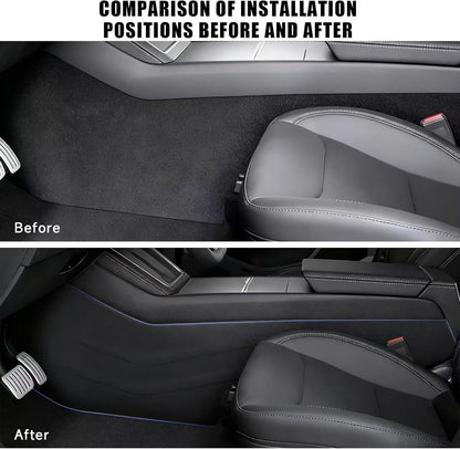 Real Carbon Fiber Door Sill Protector for Tesla Model Y Juniper