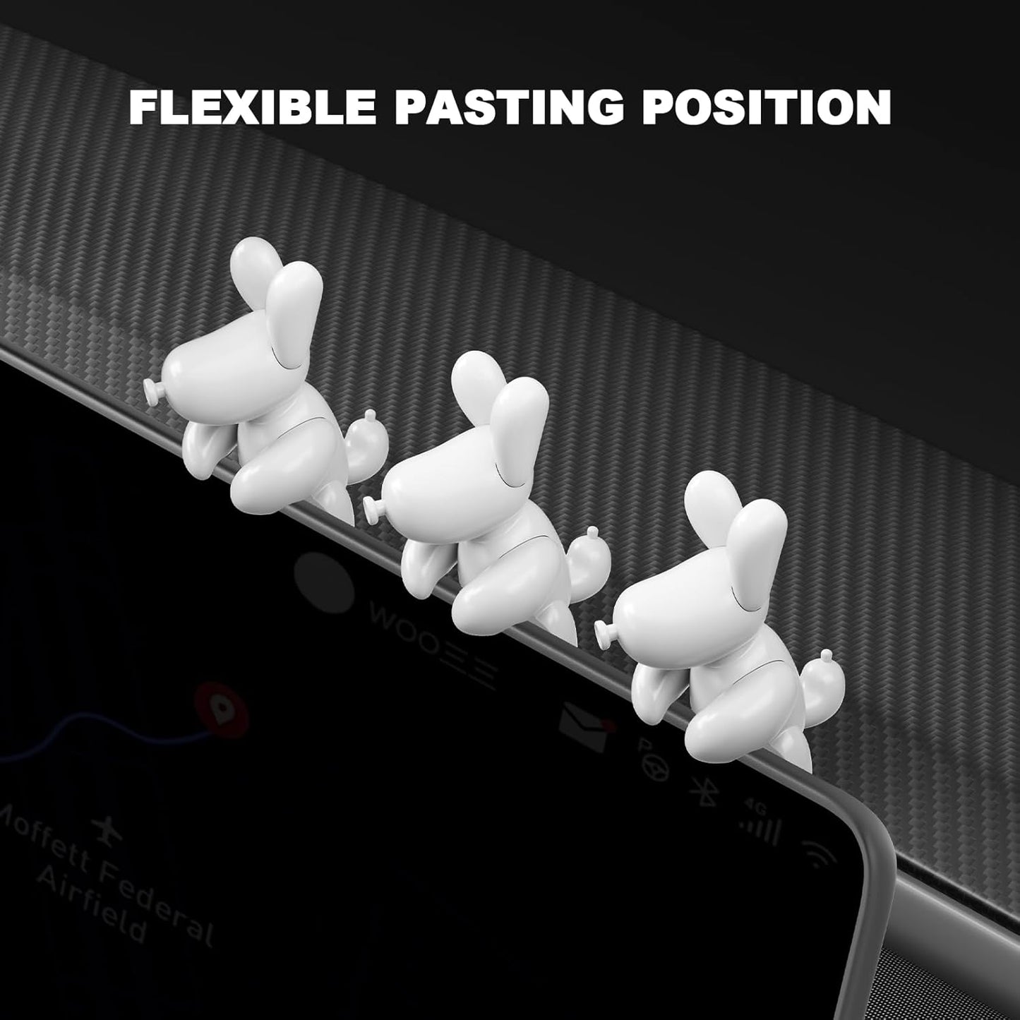 Funny Dog Mode Mini Screen Decoration For Tesla Model 3/Y
