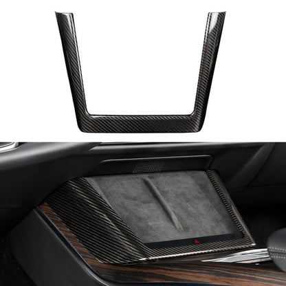 [Real Carbon Fiber] Charging Pad Frame Overlay for Tesla Model S/X 2022+ Glossy Carbon Fiber