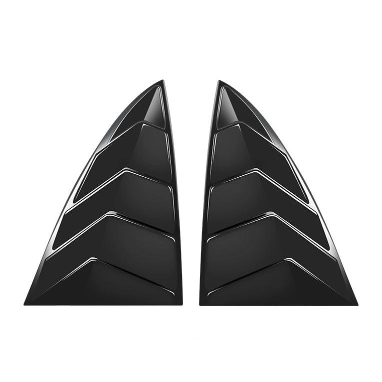 Rear Corner Window Protector For Model 3 (1 Pair) (2017-2023) Glossy Black