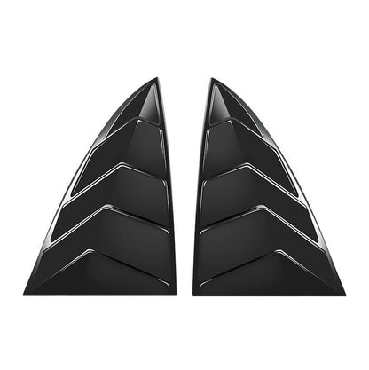 Rear Corner Window Protector For Model 3 (1 Pair) (2017-2023) Glossy Black