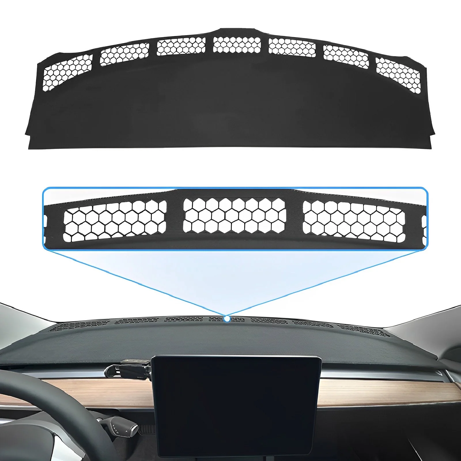 Anti-Glare Dash Mat for Tesla Model 3/Y