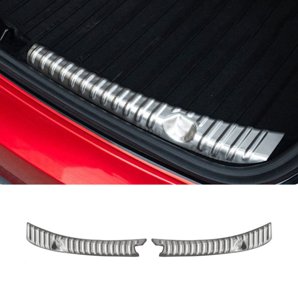 Stainless Steel Variety Trunk/Frunk Sill Plate Cover For Tesla Model 3 (2017-2023) Trunk Sill Plate Cover Only Brushed Silver