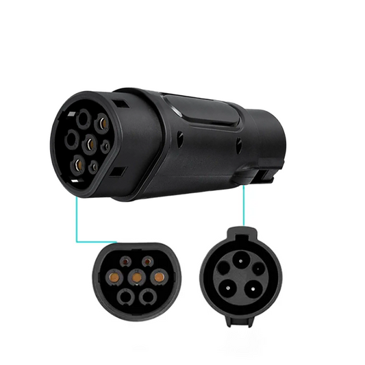 Type 1 to Type 2 EV Charging Adapter