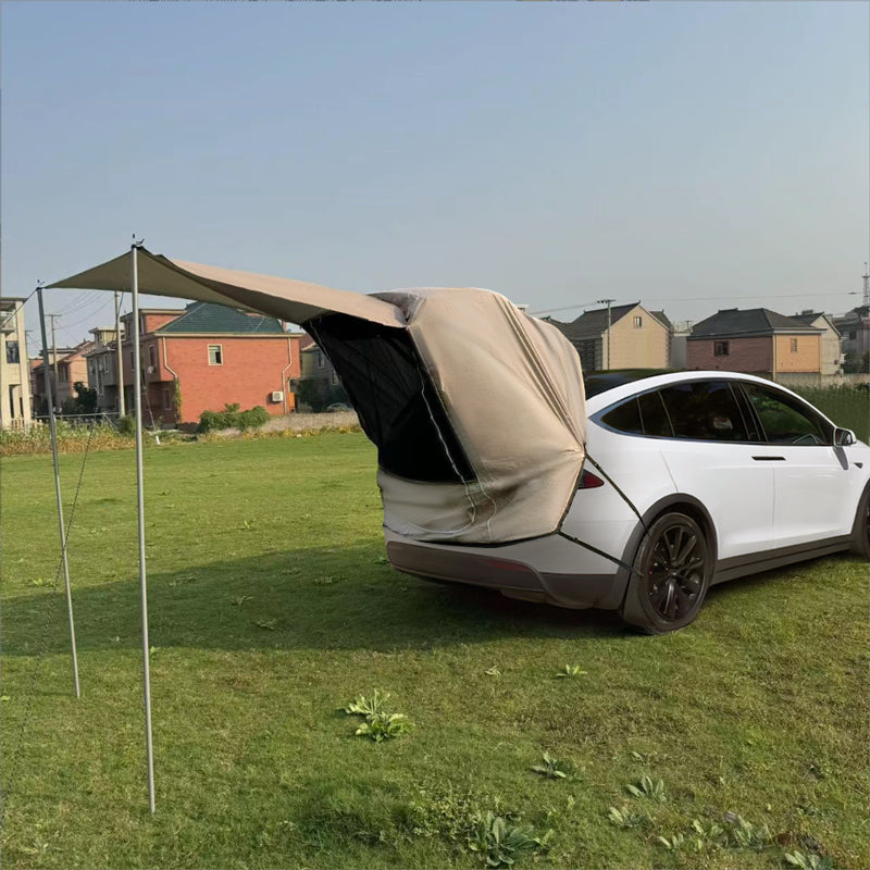 Camping Tent Tailgate Outdoor Waterproof Sunshade Awning for Tesla Model 3/Y/S/X Two-Person Version