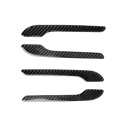 Door Handle Cover Trim For Tesla Model 3/Y (4PCS) Carbon Fiber Black