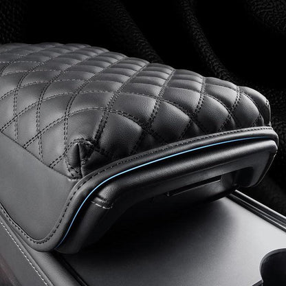 Model 3 / Y Armrest Leather Cover Soft Material Improves Comfort For Long Distances for Tesla(2017-2024)