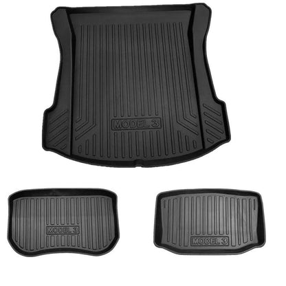 Model 3 Front Trunk Mat Frunk Cargo Liner TPE for Tesla(2017-2023) Full Set (3 pcs)