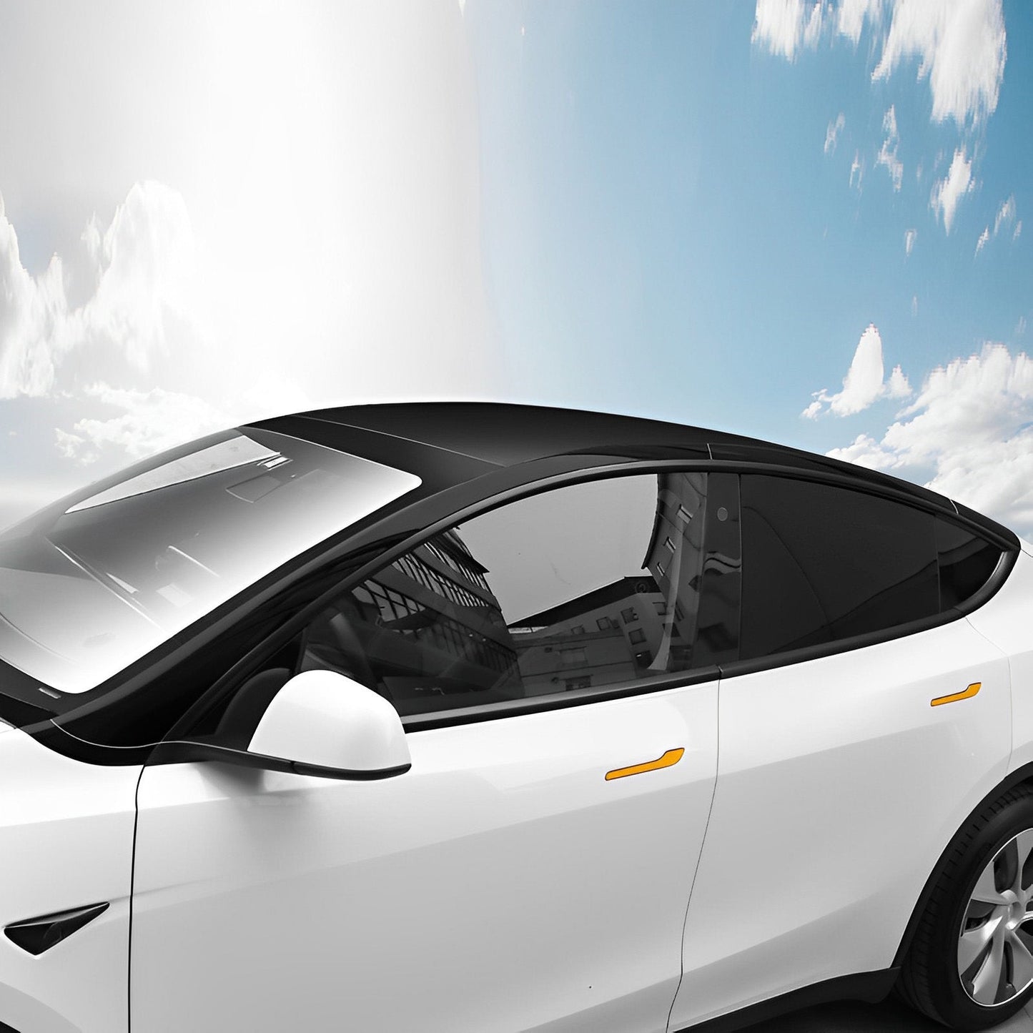 Pillar Delete for Tesla Model 3/Y- Glossy Black Model Y (2020-2024) Vinyl Wrap Only Heat Gun Not Included