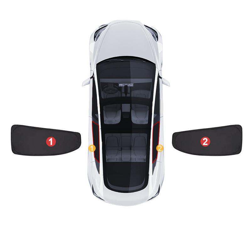 Model Y(2020-2024) Thermal Insulated Windows Sunshades for Tesla/ Privacy Curtains for Tesla Car Sun Visor and Privacy Protector Rear Door Windows
