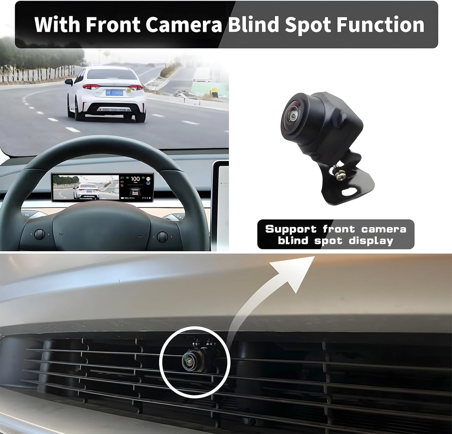 8.8"Head Up Display CarPlay Android Auto for Tesla Model 3/Y