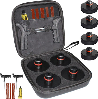 Portable Tire Repair Tool Kit Jack Pads for Tesla Model 3/Y/S/X black