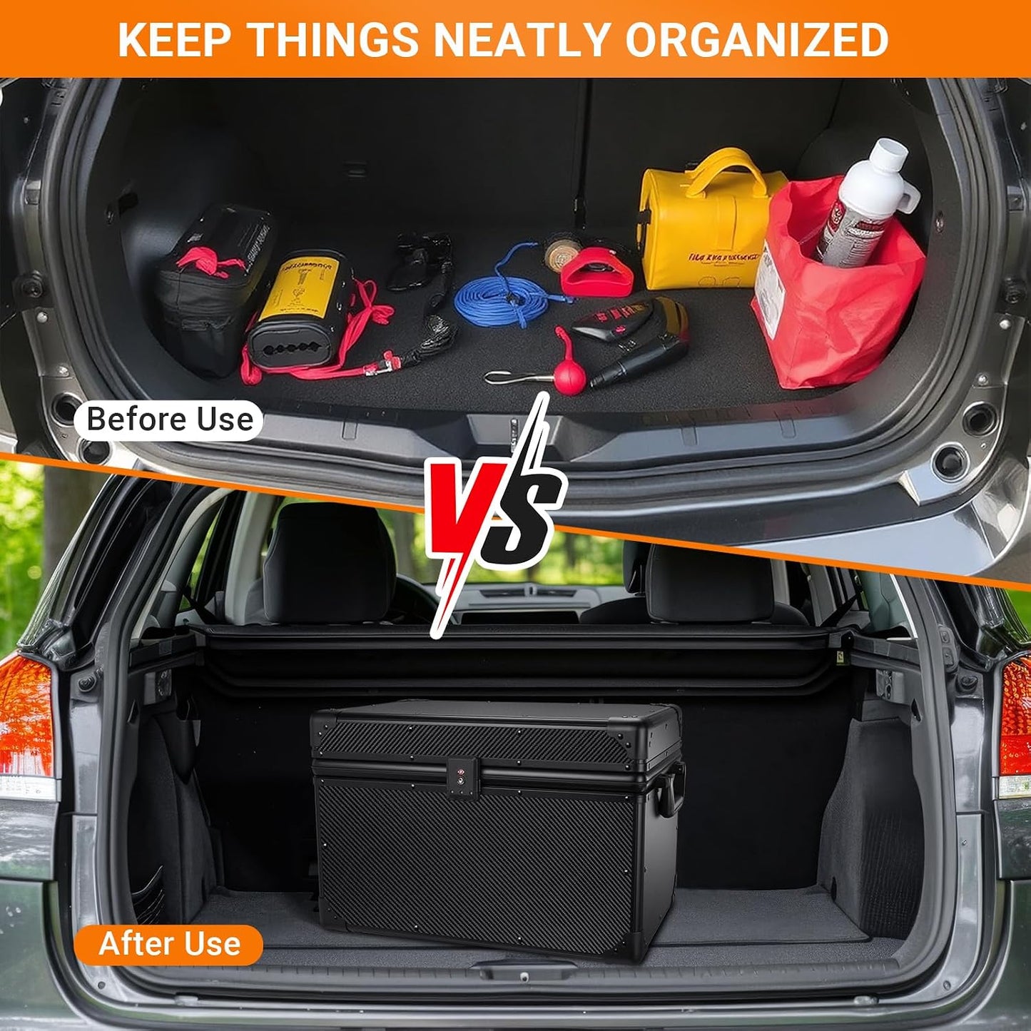 Carbon Fiber Trunk Storage Box for Tesla Model 3/Y/X/S/Cybertruck