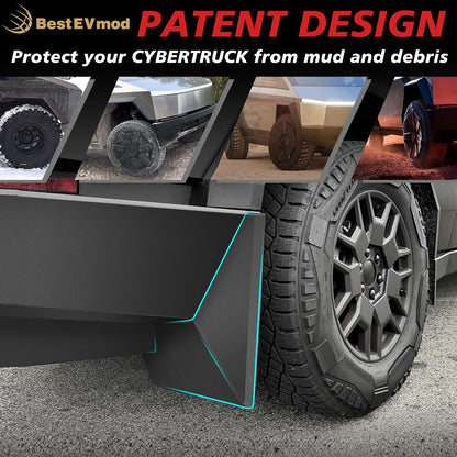 OEM Style ABS Mud Flaps Splash Guards For Tesla Cybertruck