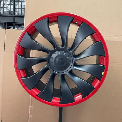 ABS PC RED Wheel Rim Protector Rim Guard for Tesla Model Y 2020-2024 Model Y 21in