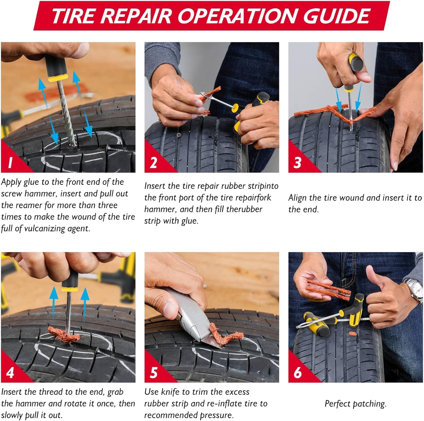 Portable Tire Repair Tool Kit Jack Pads for Tesla Model 3/Y/S/X