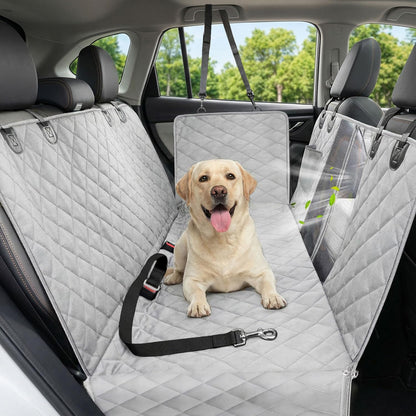 Waterproof Dog Car Seat Cover for Back Seat with Mesh Window
