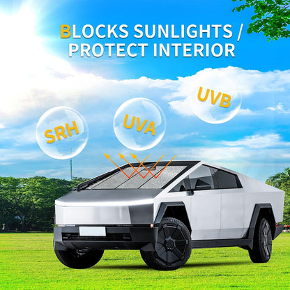 Foldable Front Windshield Sunshade For Tesla Cybertruck