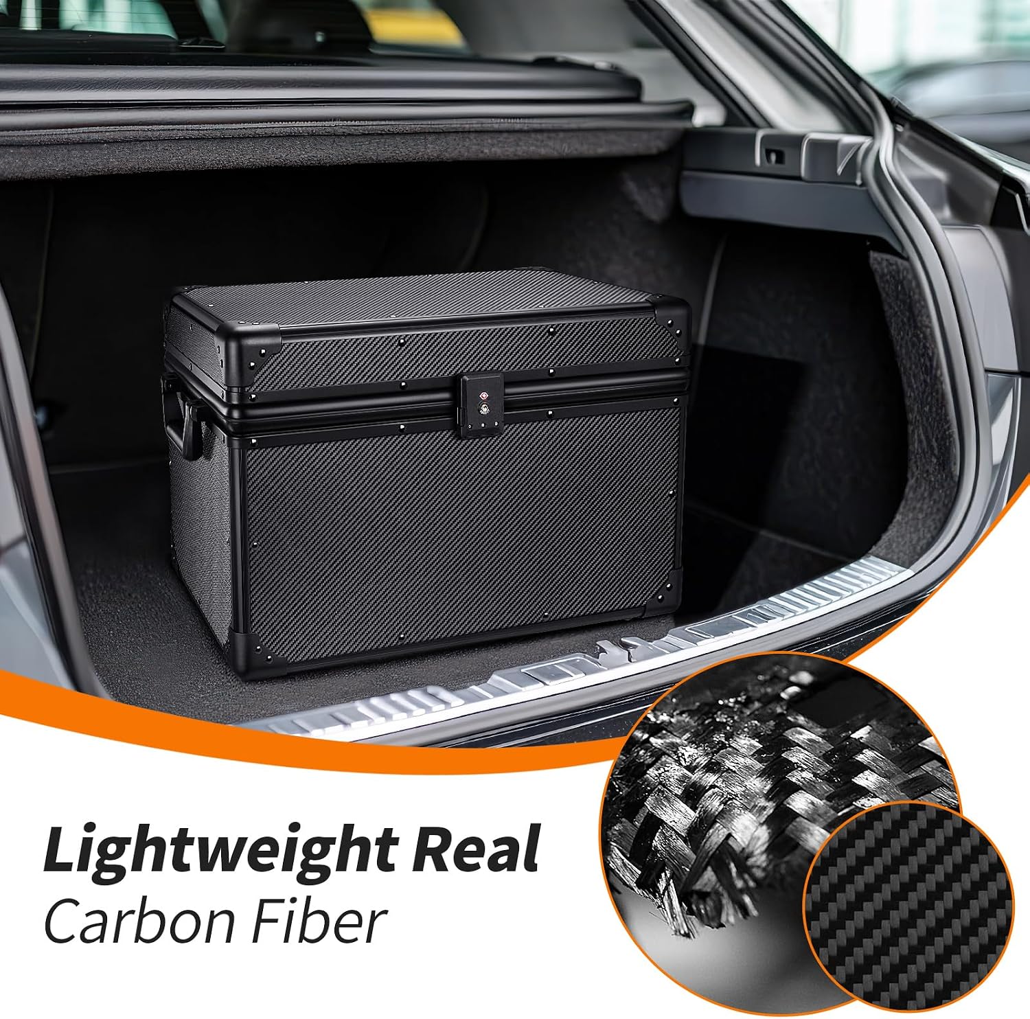 Carbon Fiber Trunk Storage Box for Tesla Model 3/Y/X/S/Cybertruck