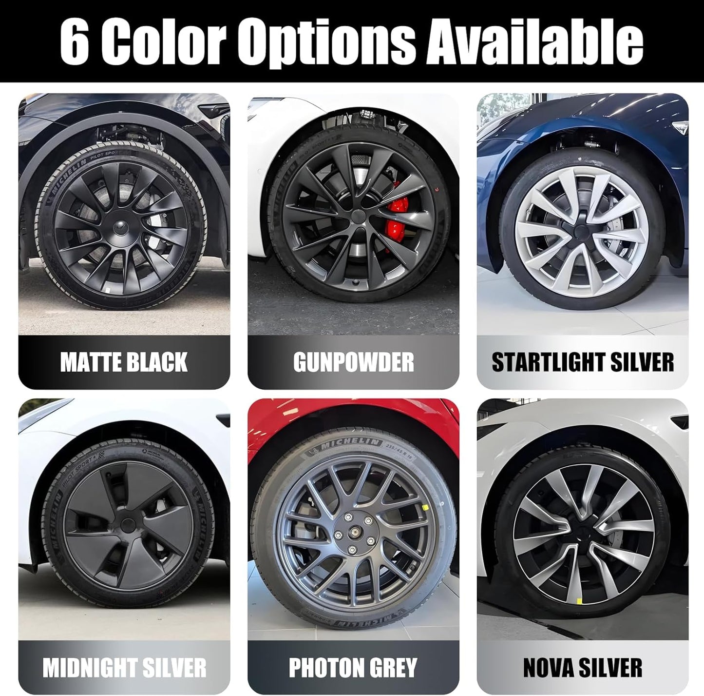 Rim Touch Up Paint(Gunpowder) for Tesla Model Y/3/S/X Gemini Dark/Uberturbine/Arachnid/Cybersteam/Turbine Wheel, Curb Rash Repair Rim Scratch Repair with Masking Tape & Sandpaper