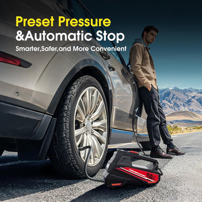 Tire Inflator Portable Air Compressor Portable Tire Inflator For EV Car