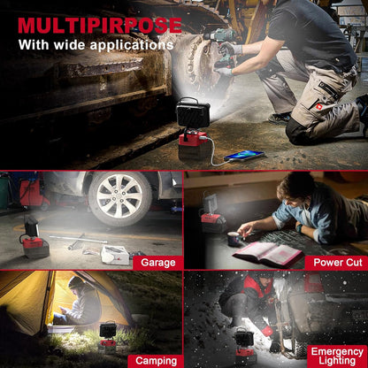 Usb & Type-C Charging Led Automotive Work Light For Emergency