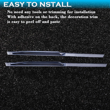 Crystal Bling Cup Holder Decorative Strips for Tesla Model Y Juniper & Model 3 Highland