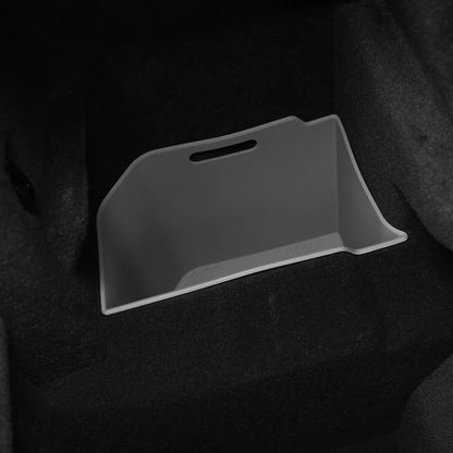 Model X Trunk Lower Left Side Silicone Storage Box for Tesla Grey