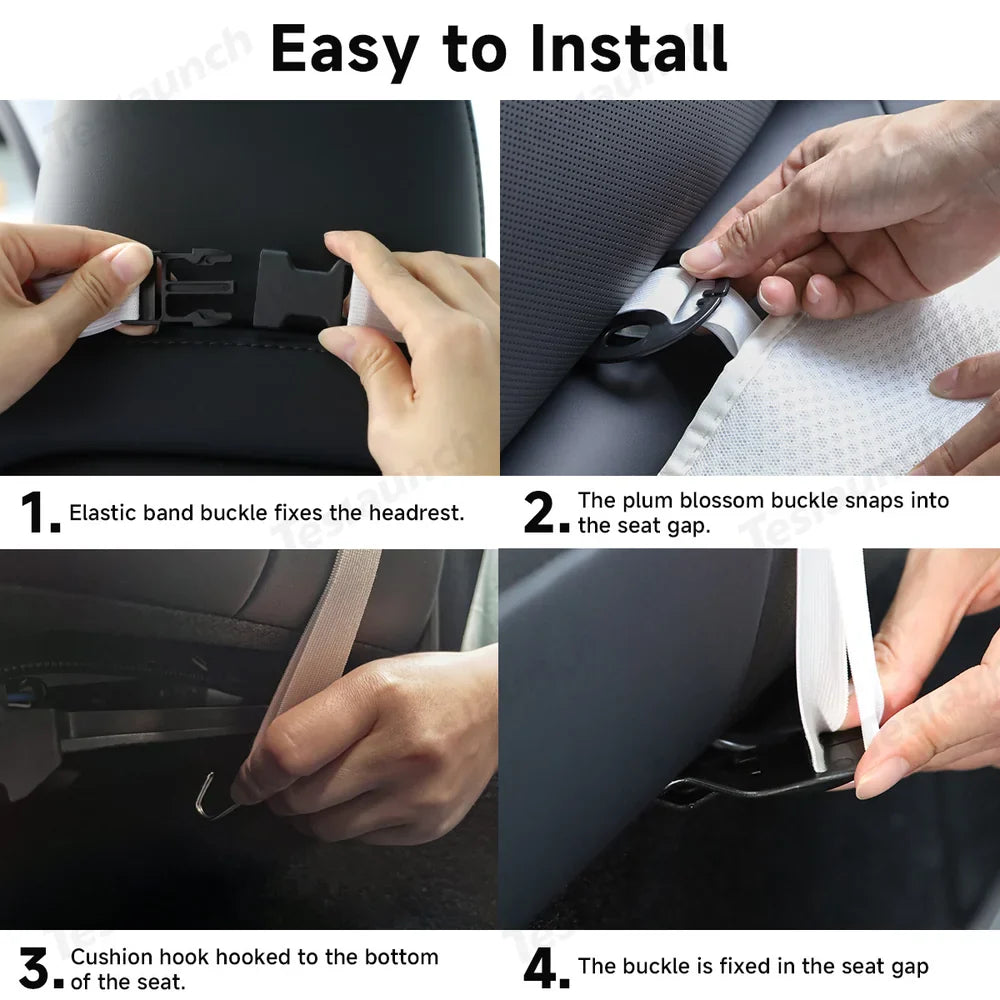 Ice Silk Breathable Air Mesh Seat Cushion for Tesla Model Y Juniper 2025+