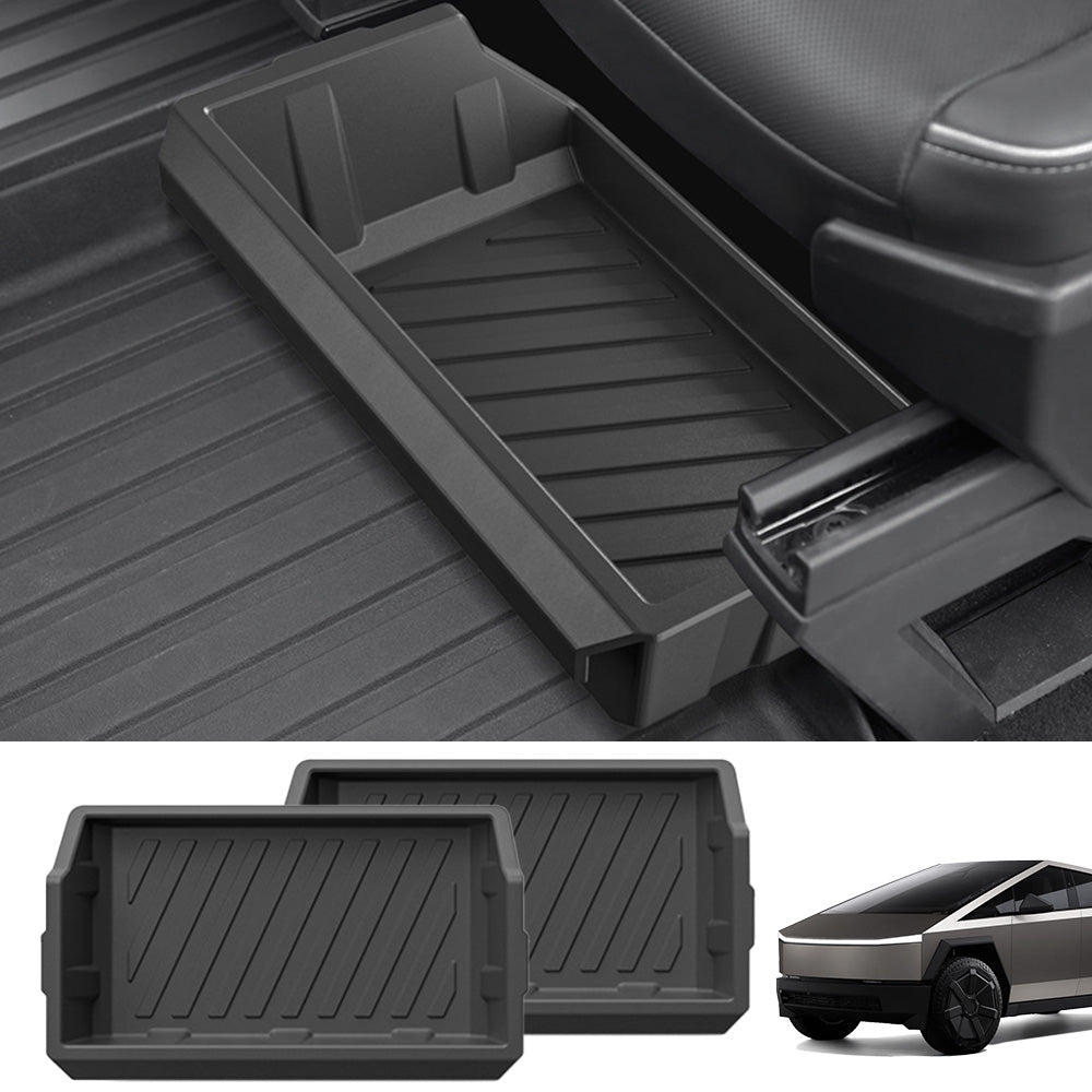 Front Under Seat Hidden Storage Box for Tesla Cybertruck 2 Pcs