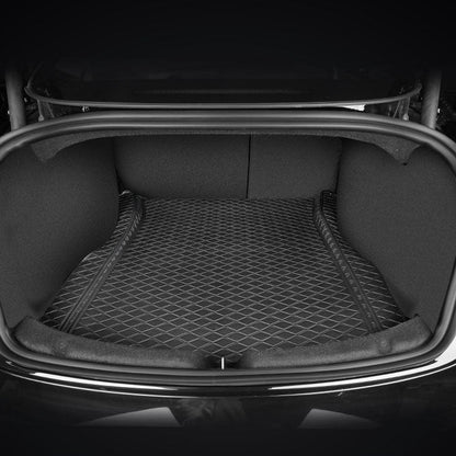 2024 Model 3 Highland Fully Covered Premium Leather Frunk & Trunk Mat for Tesla Trunk Upper Mat