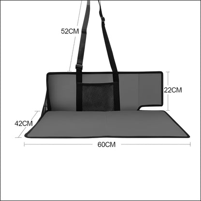 Flannel Camping Mattress Head Guard Suitable for Tesla Model 3/Y Left Cover Grey