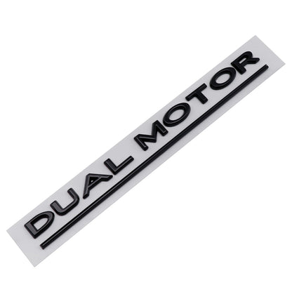'Dual Motor' Decal Rear Trunk Emblem For Tesla All Model 3 Y S X