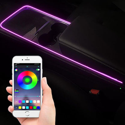Center Console Light Strip with App Controller for Tesla Model 3/Y