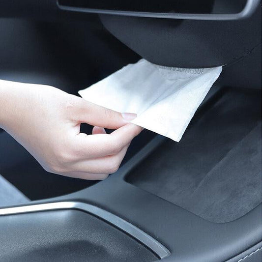 Nubuck Tissue Box for Tesla Model 3/Y Accessories (2017-2025)