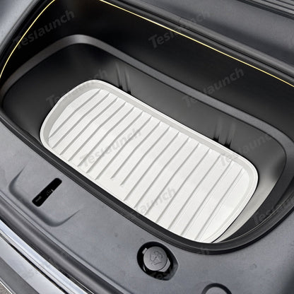 White All Weather TPE Interior Floor Mats Cargo Liners Set for Tesla Model Y Juniper 2025+