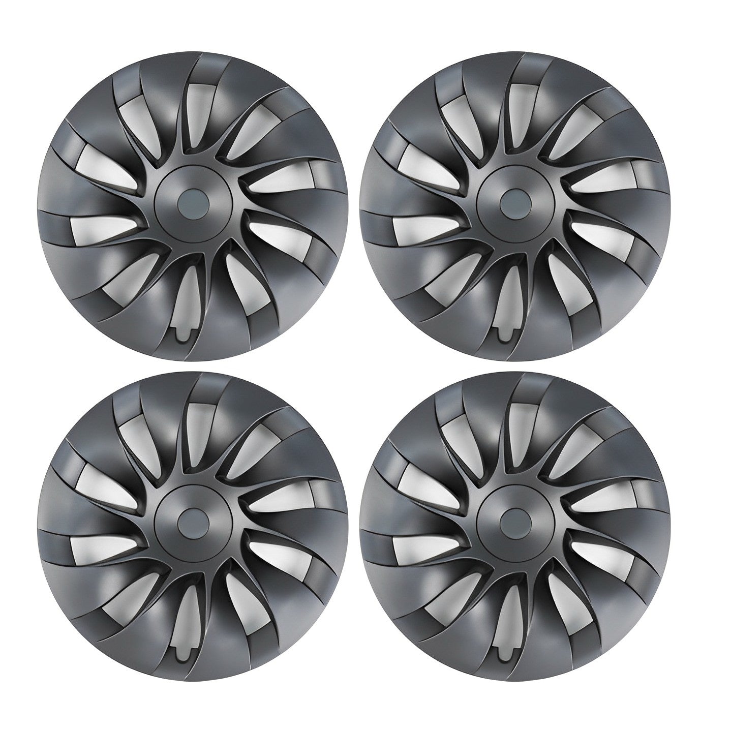 Model Y Induction Style Wheel Hub Caps - Performance Wheel HubCaps (4 Pcs) Model Y 20" (4 Pcs) Matte Grey