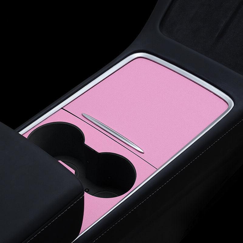 Model 3 / Y Refresh Center Console Decoration Wrap Kit (Gen. 2) for Tesla(2021-2023) Matte Pink