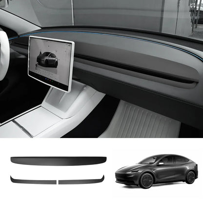 ABS Dashboard Trim Cover for for 2026 New Tesla Model Y Standard Upper+Lower Dashboard Cover Matte Black