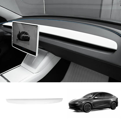 ABS Dashboard Trim Cover for for 2026 New Tesla Model Y Standard Upper Dashboard Cover Matte White