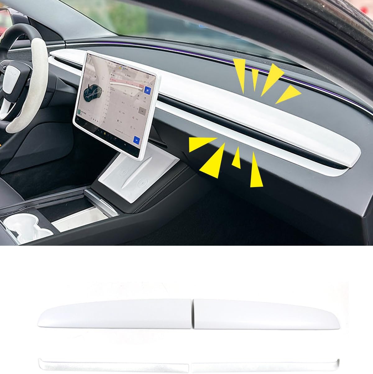 ABS Dashboard Trim Cover For Tesla Model 3 Highland Y Juniper