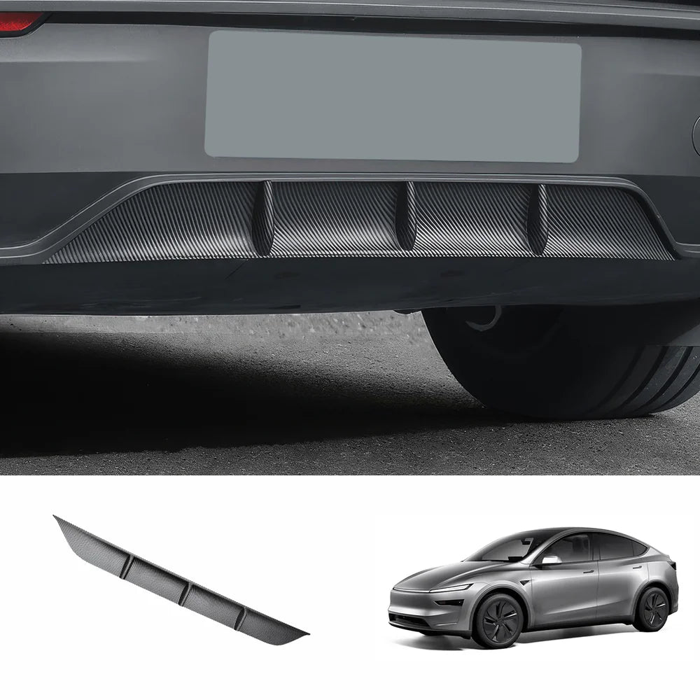 ABS Rear Bumper Lip Spoiler for Tesla Model Y Juniper 2025+ Matte Carbon Fiber (ABS)