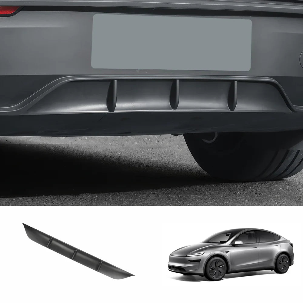 ABS Rear Bumper Lip Spoiler for Tesla Model Y Juniper 2025+ Matte Black