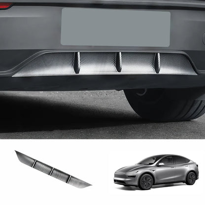 ABS Rear Bumper Lip Spoiler for Tesla Model Y Juniper 2025+ Glossy Carbon Fiber (ABS)