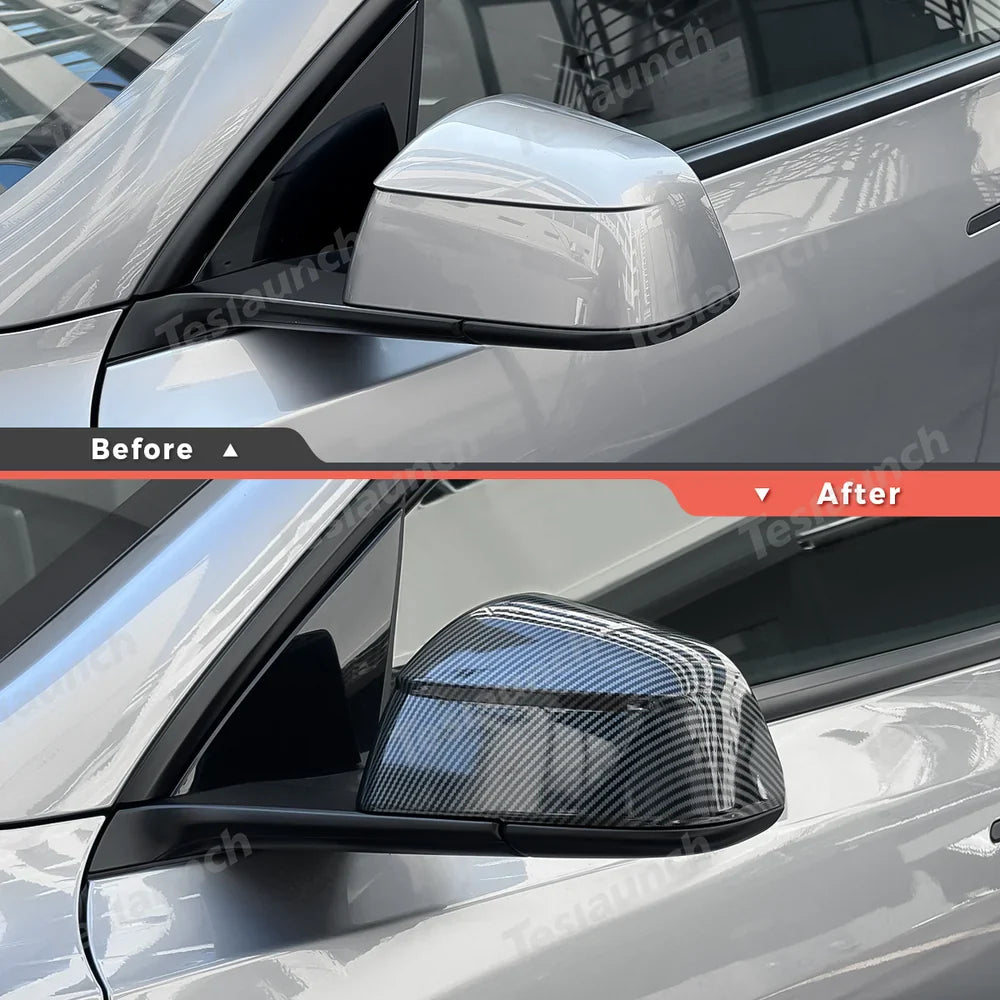 ABS Side Mirror Cover Caps For Tesla Model Y Juniper 2025+