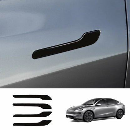 ABS Side Mirror Covers & Door Handle Covers for Tesla Model Y Juniper 2025+ / Model 3 Highland 2024+ Model Y Juniper 2025+ Door Handle Covers Glossy Black